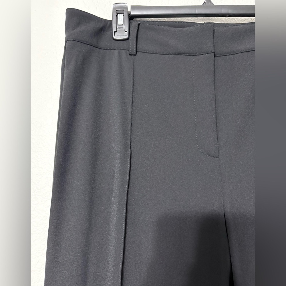 Veronica Beard Black Orion Flare Pant Sleek High Waisted Front Seams Elongating - Picture 6 of 16